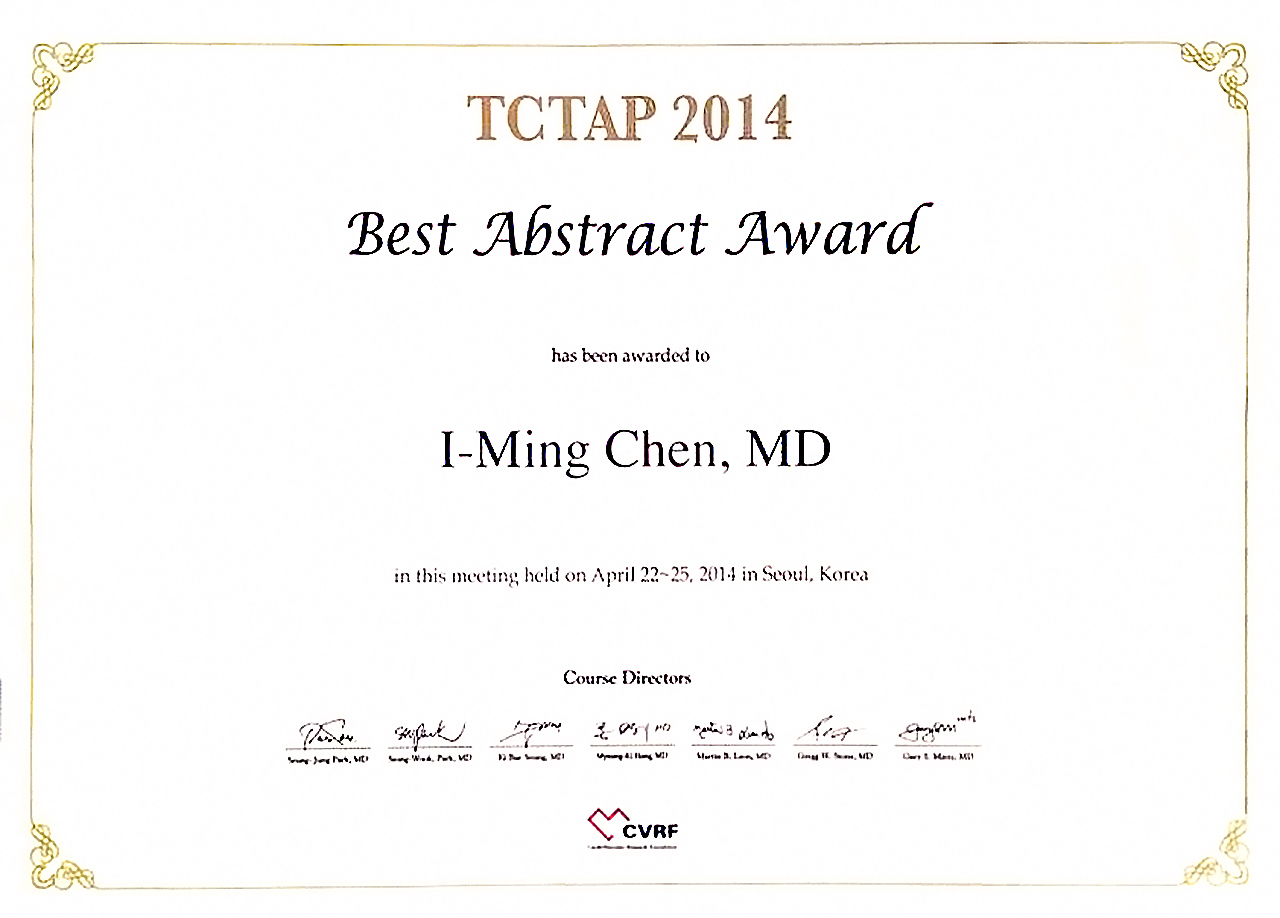 TCTAP2014_I-Ming_Chen_Best_Presenter_00