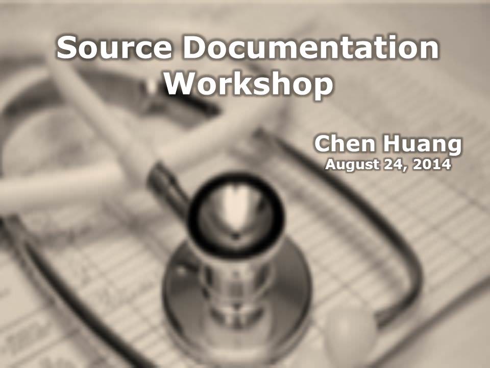 (得獎作品) Source Documentation Workshop 標題頁 / Chen Huang